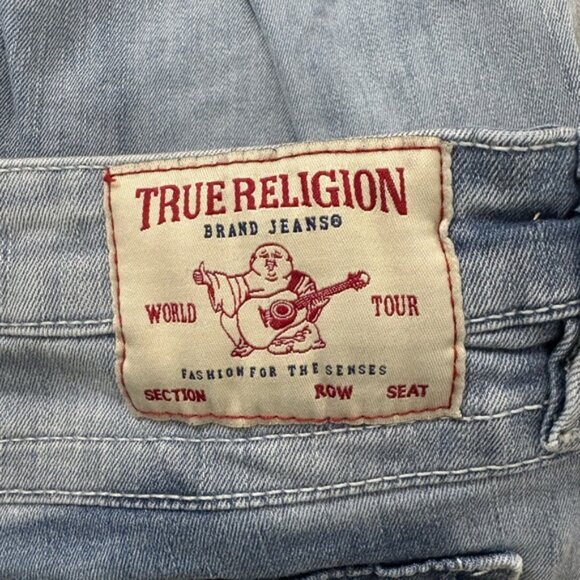 True Religion Billie Mid Rise Straight Denim Blue Jeans Size 30 Casual Everyday - Picture 12 of 12